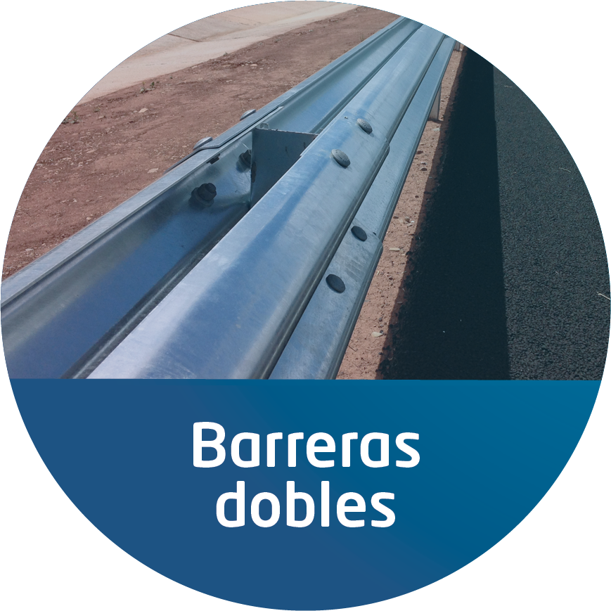 Barreras metálicas dobles