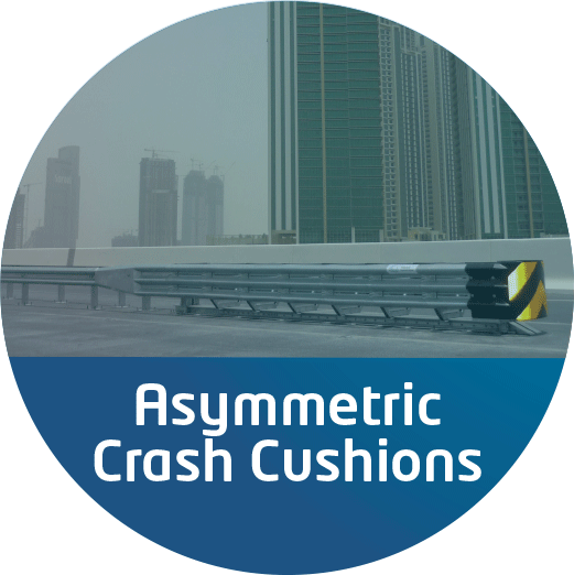 Asymmetric Crash Cushion