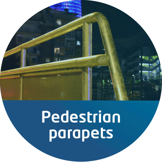 Pedestrian parapets